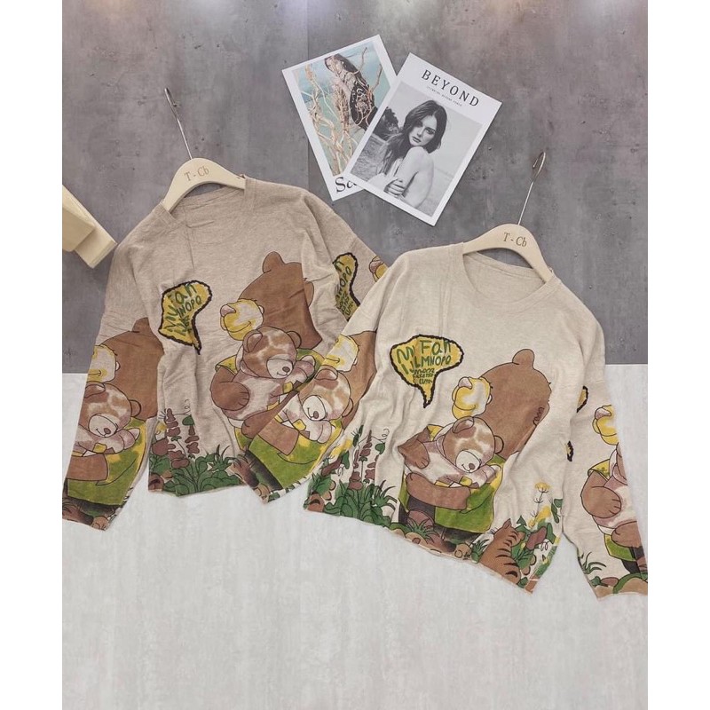 Áo len hoạ tiết vẽ màu đẹp nhiều hình