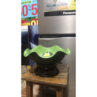 Bộ bát sen thả hoa 30cm + đế kê