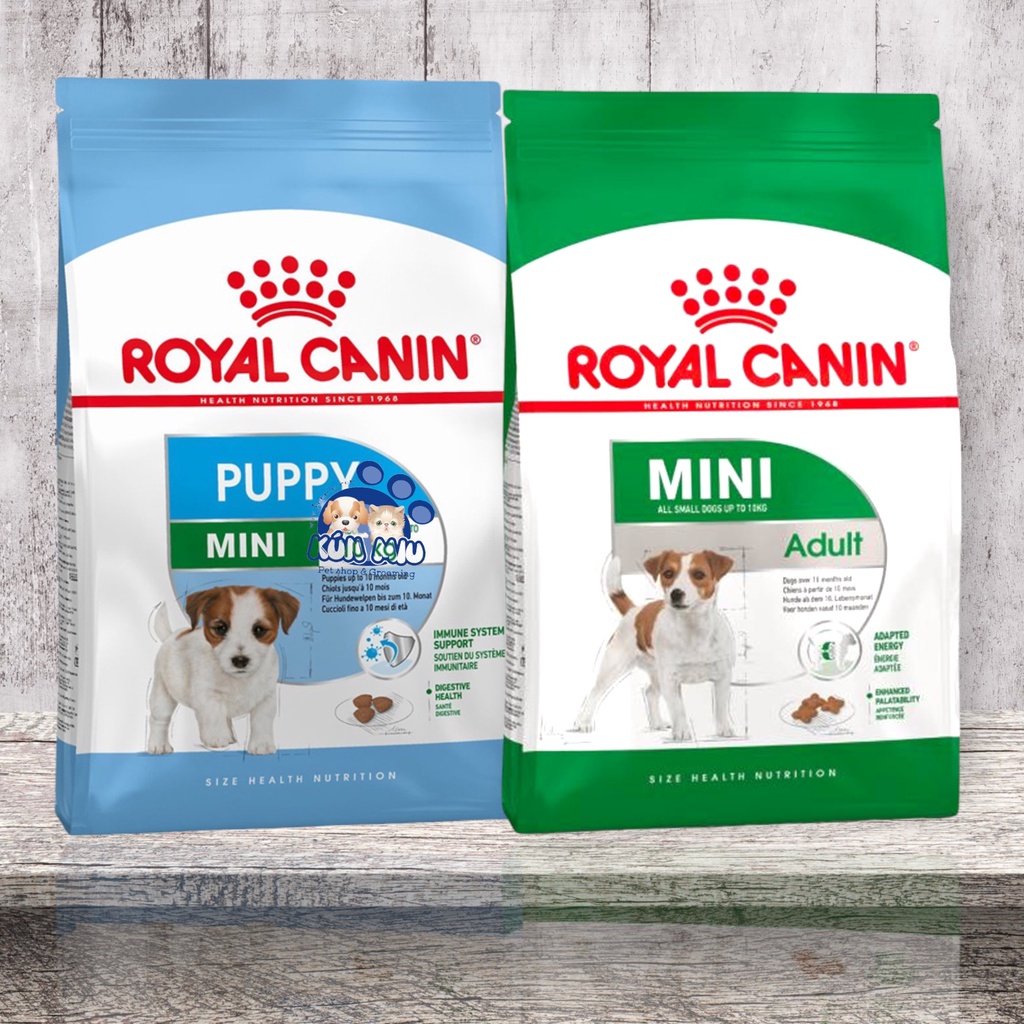 [1KG] Thức Ăn Cho CHÓ NHỎ, GIỐNG CHÓ NHỎ Royal Canin MINI PUPPY, MINI ADULT