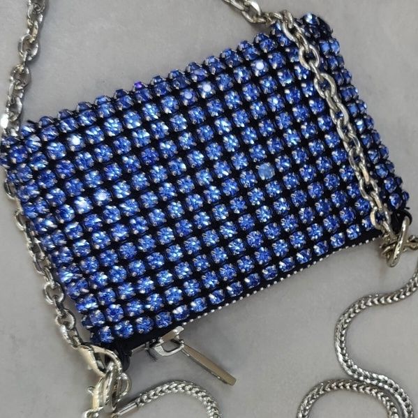 Túi Đeo Chéo Đính Kim Cương Giả Phong Cách Thời Trang Mới Cho Nữ