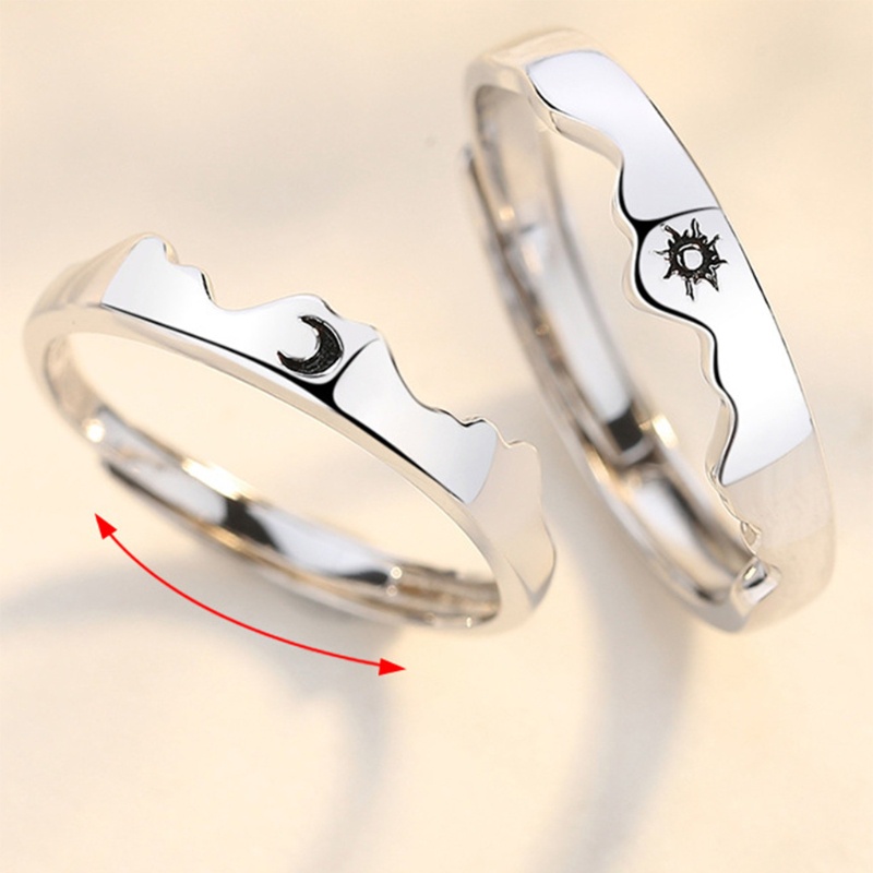 Bộ nhẫn đôi mạ đồng khắc chữ ONERI You Are My Sun &amp; Moon