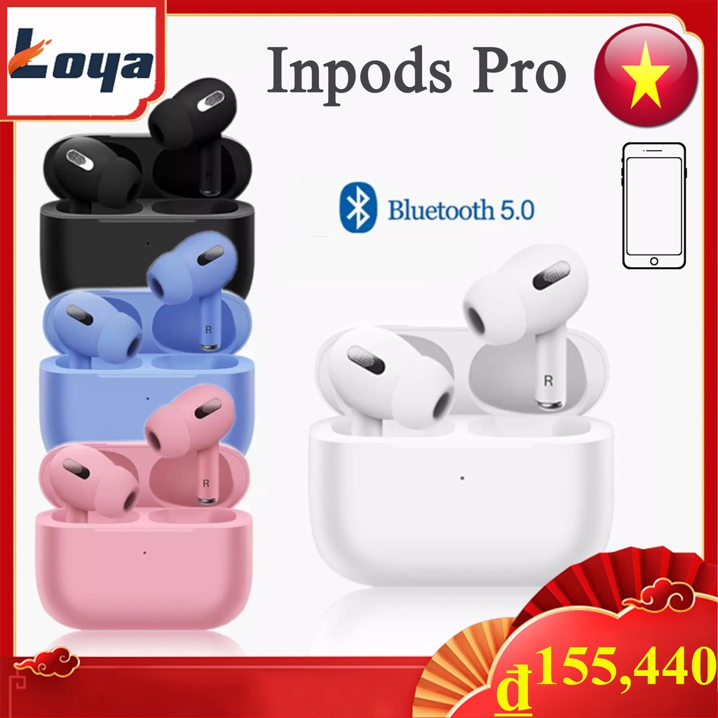 Tai Nghe Bluetooth Inpods Pro TWS Nhiều Màu Bản Cảm Ứng Tai nghe chất lượng cao,For ios ,android