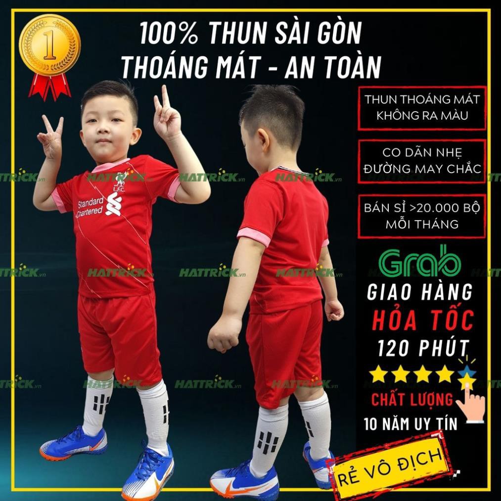 Đồ thể thao bóng đá trẻ em 2021 (11kg - 41kg), thun Sài Gòn thoáng mát, chất lượng, xưởng bán sỉ toàn quốc uy tín  ཾ