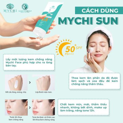 [Tặng Sữa Rửa Mặt Mychi + 5 Nạ Trắng Da] Kem Chống Nắng Mychi Sun