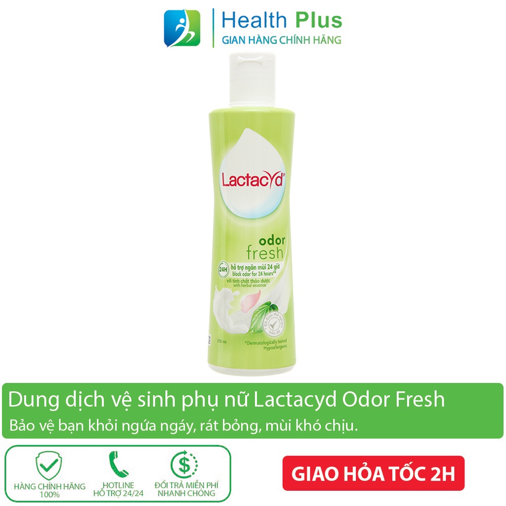 Dung dịch vệ sinh phụ nữ từ lá trầu không và nước hoa hồng Lactacyd Odor Fresh ddvs nước rửa phụ khoa