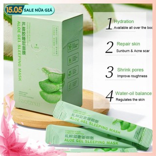 [ HỘP 20 GÓI ] Mặt nạ ngủ chiết xuất nha đam nguyên chất tự nhiên dưỡng ẩm hồi phục da