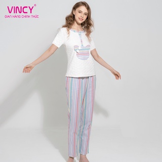 Bộ đồ thun dài nữ vincy thoáng mát btd020s21