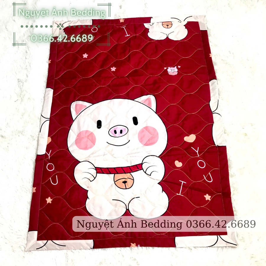 Freeship50k Chăn chần bông cho bé đi học, mền đắp cotton chần gòn mỏng cho bé mầm non