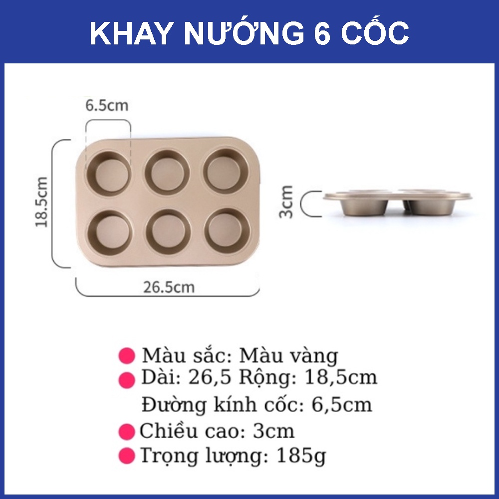 Khuôn làm bánh cao cấp chống dính, Khuôn Nướng Bánh Cupcake, Pizza, Bánh Mì, Bánh Bông Lan (Set 5 Món)