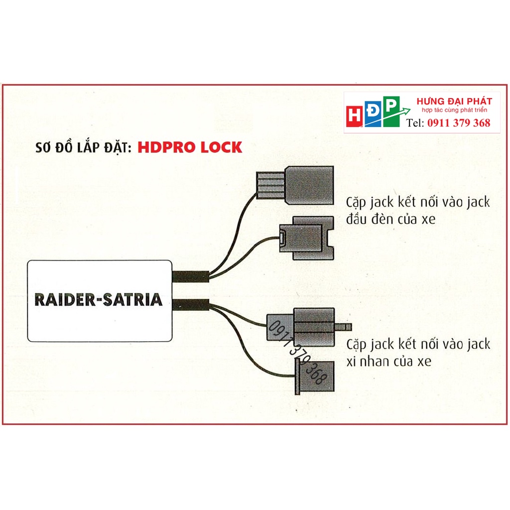 [CHÍNH HÃNG] Bộ mạch tắt đèn xe Satria 2022 2023 2024 -  BH 2 năm - Thương hiệu HĐP