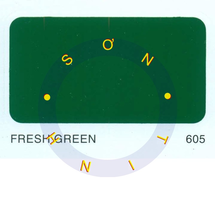 Sơn thơm công nghiệp Lobster màu xanh lá  fresh green 605 800ml