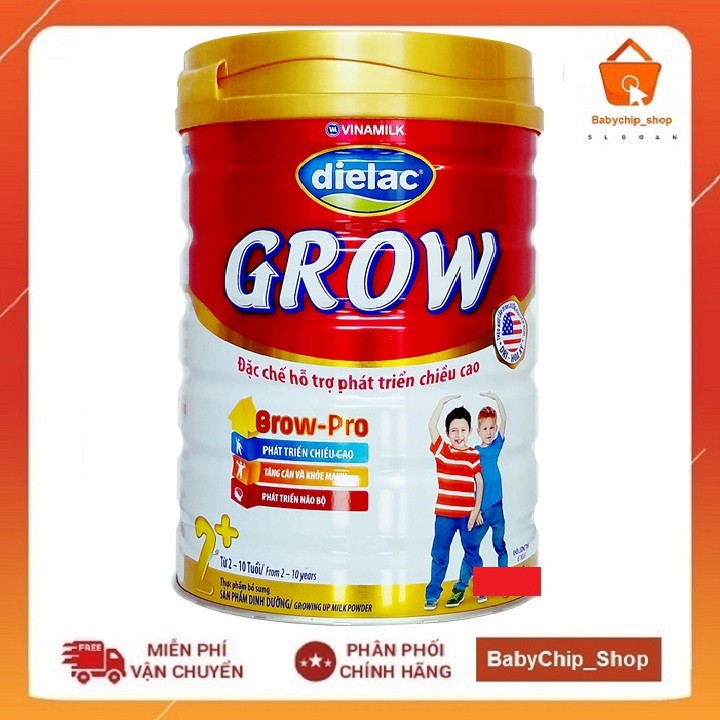 Sữa Dielac Grow 2+ 900g [Date 2024]