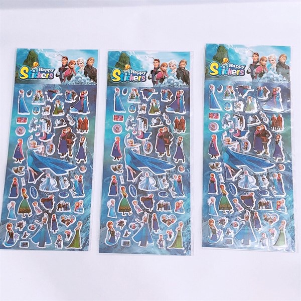 [Đẹp- dễ thương] Vỉ đồ chơi sticker hình dán công chúa elsa cho bé SP100000144