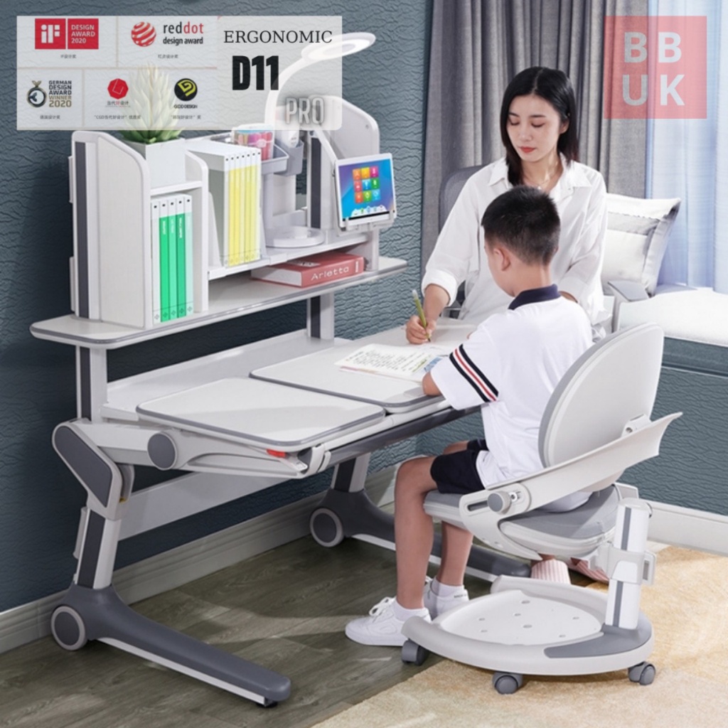 Bàn ghế chống gù Ergonomic BBUK Spacebaby bảo hành 3 năm tư vấn từ bác sĩ Ms D11 Pro C02