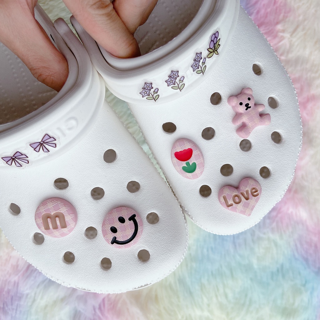Set 5 Phụ Kiện Nút Giày Tự Làm Tiện Dụng#Loạt Phim Hoạt Hình