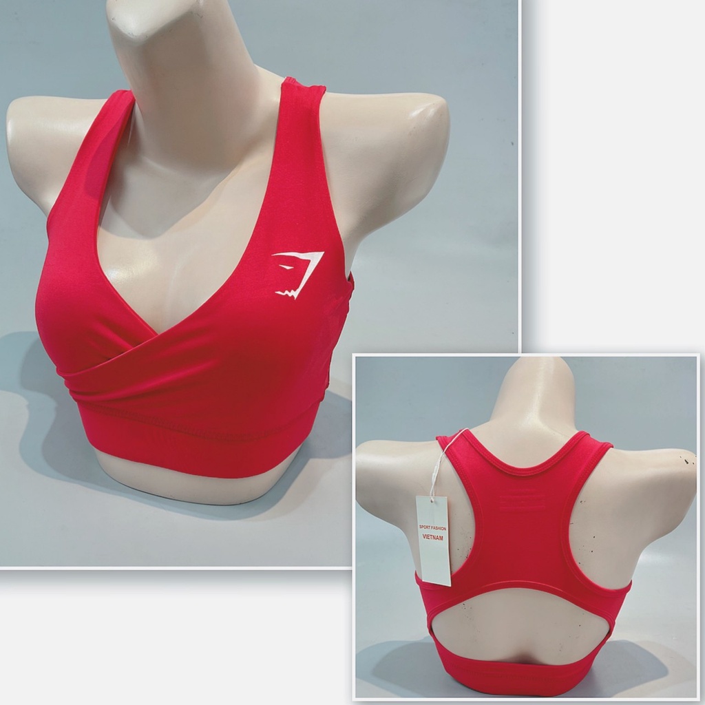 Bra GS đắp chéo chất thun co giãn thấm hút mồ hôi tuyệt đối- 091- Yoga An Viên