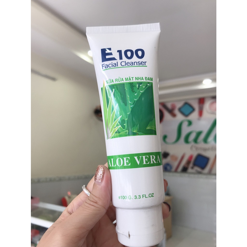Sữa Rửa Mặt E100 100g - 80g - Nghệ - Bò - Nha Đam Cho Làn Da Sạch Và Sáng Mịn