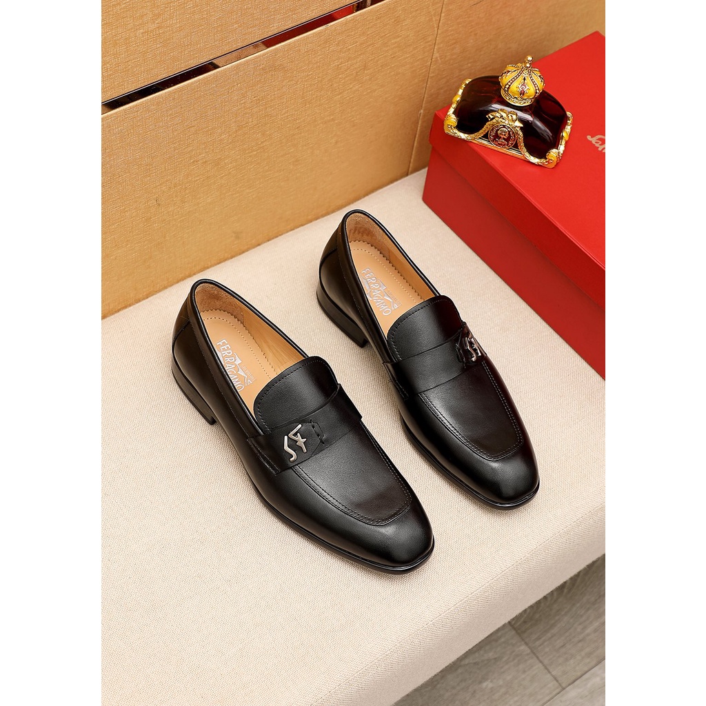 Giày tây lười nam da thật thời trang cao cấp Salvatore Ferragamo phong cách trẻ trung, thời thượng