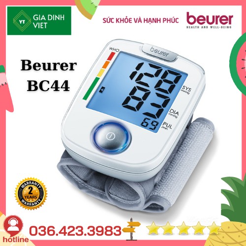 Máy đo huyết áp điện tử cổ tay - Beurer BC44