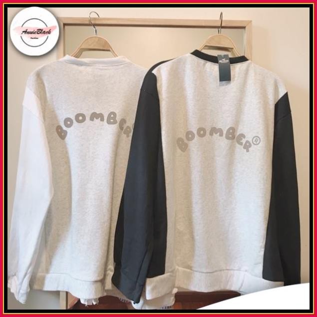 [Mã  ANUI20 hoàn 20k xu đơn 0đ] Áo Khoác Bomber Nỉ 🦋 Áo Nỉ In Chữ BomBer B Phản Quang Dáng Unisex 2 Màu 🦋 AB | BigBuy360 - bigbuy360.vn