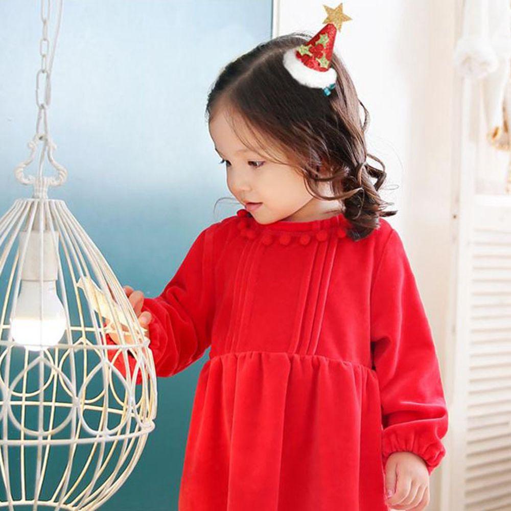 Kẹp Tóc Hình Nón Giáng Sinh 15H Sáng Tạo Cho Bé