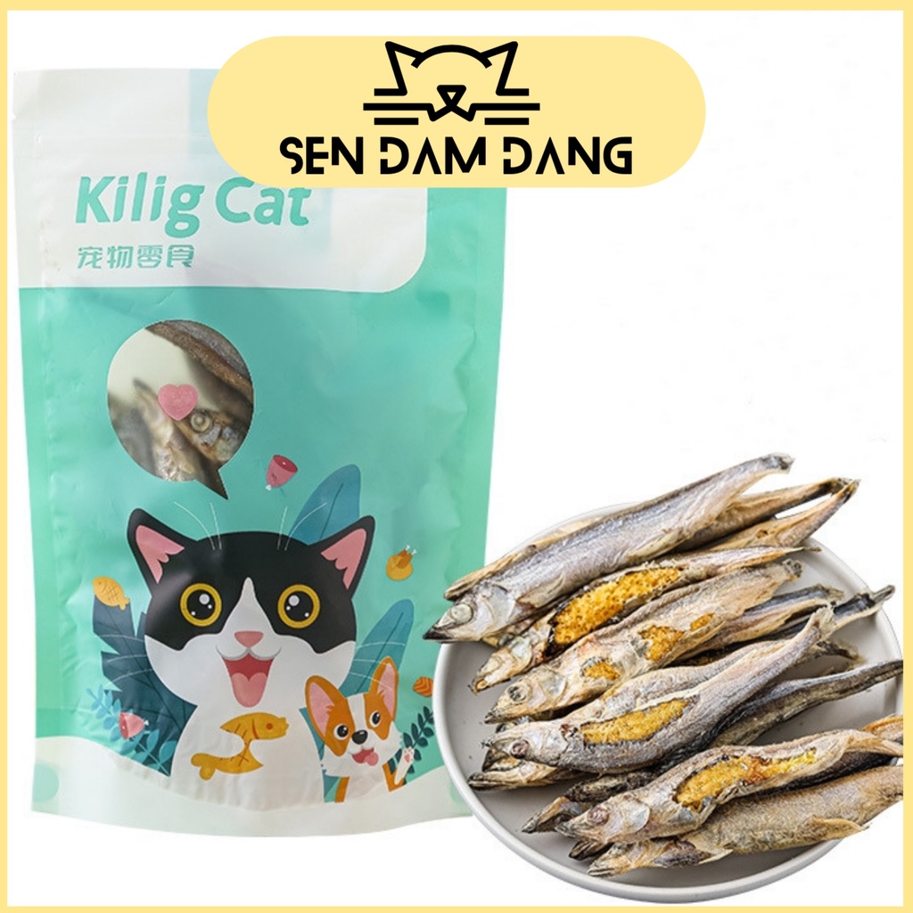 Cá Trứng Sấy Kilig Cat Cho Cún Mèo - Gói 50 Gram