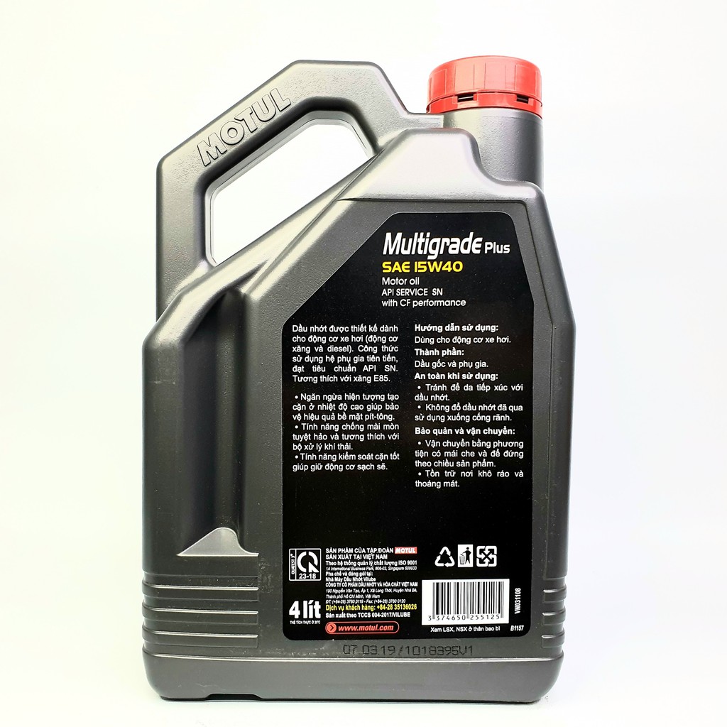 NHỚT MOTUL MULTIGRADE PLUS 15W40 4L