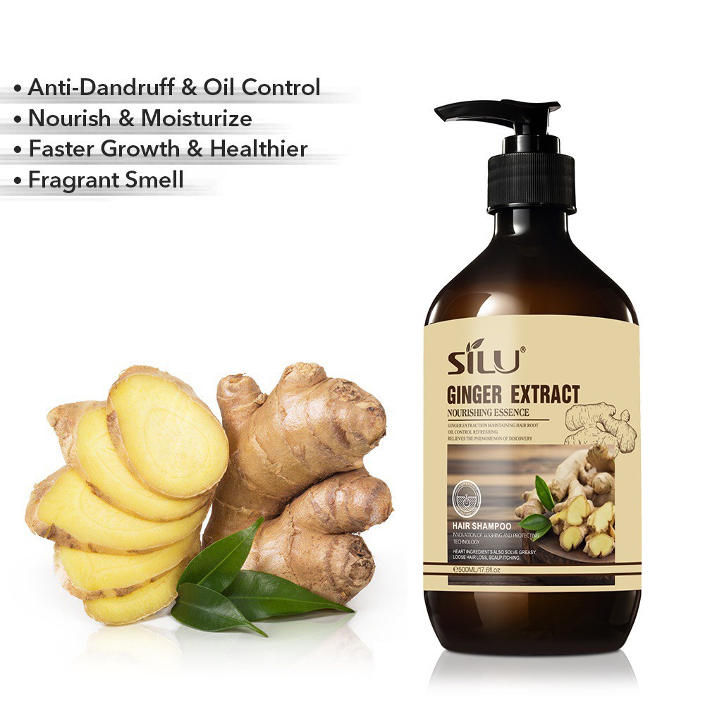 Dầu gội đầu gừng chăm sóc tóc khô sơ chẻ ngọn phục hồi hư tổn ngăn ngừa rụng tóc chai 500ml