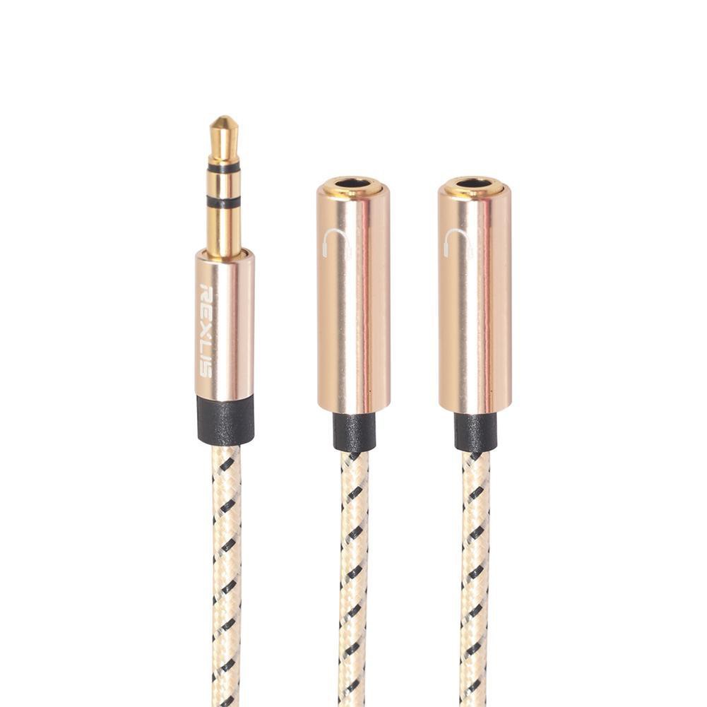 Cáp Chuyển Đổi Âm Thanh 3.5mm Đầu Đực Sang 2 Đầu Cái