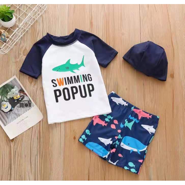 SET 3 BỘ BƠI CÁ MẬP BÉ TRAI HÀNG TQCC