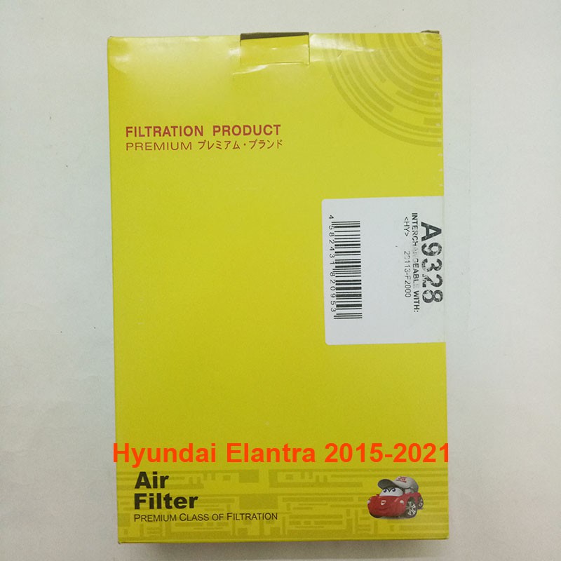 Lọc gió động cơ A9328-3 JS Asakashi dùng cho Hyundai Elantra 2015, 2016, 2017, 2018, 2019, 2020, 2021 28113-F0000
