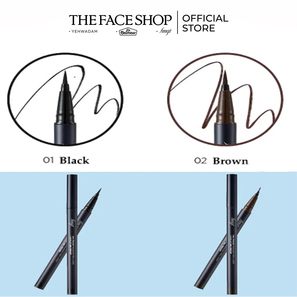 Bút Kẻ Viền Mắt Lâu Trôi TheFaceShop Ink Proof Marker Pen Liner 0.6g