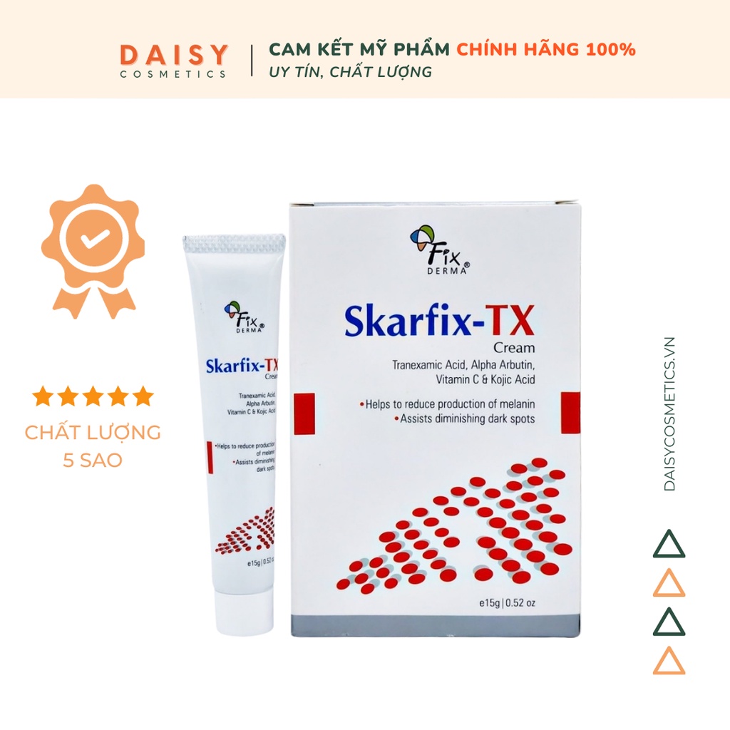 [Chính Hãng Fixderma] Kem dưỡng da mờ nám, giảm thâm mụn Skarfix-TX 15g