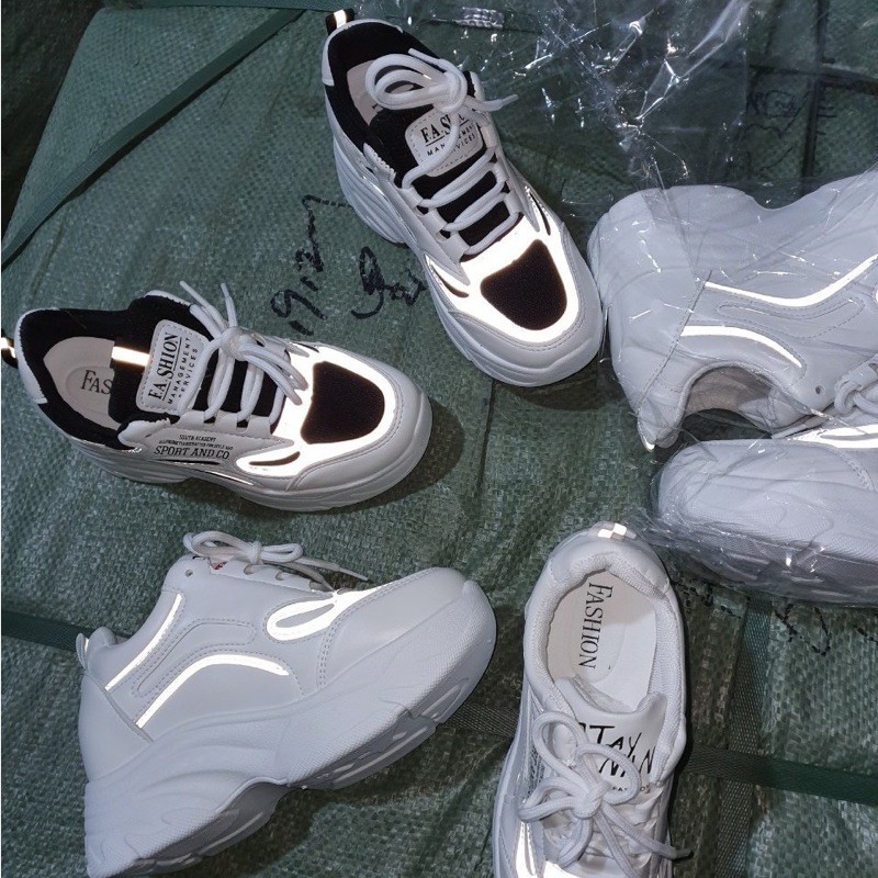 Giày thể thao nữ đế đúc bánh mì nâng 7 phân siêu hot