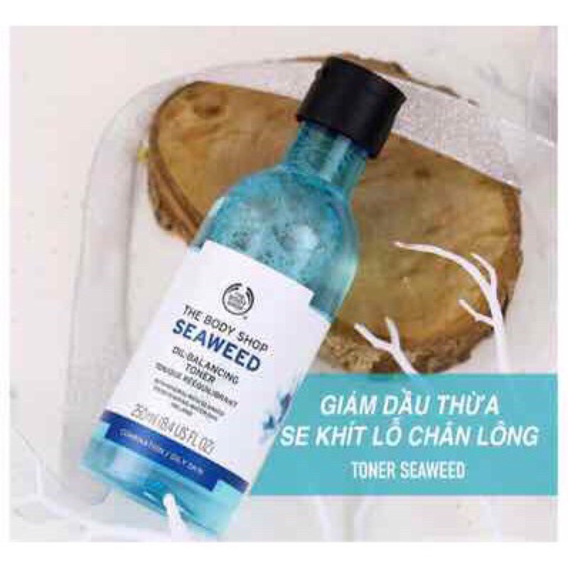 Nước Hoa Hồng Da Dầu Seaweed Clariying Oil Balancing Toner The Body Shop 250ml