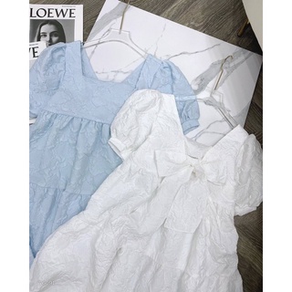 ĐẦM BABYDOLL XỐP NƠ LƯNG