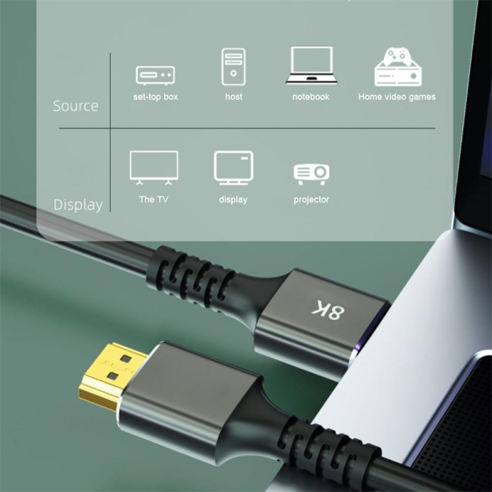 Dây Cáp Chuyển Đổi HDMI-compatible 2.1 8K 60Hz 4K 120Hz 48Gbps HDR Cho TV C5X6