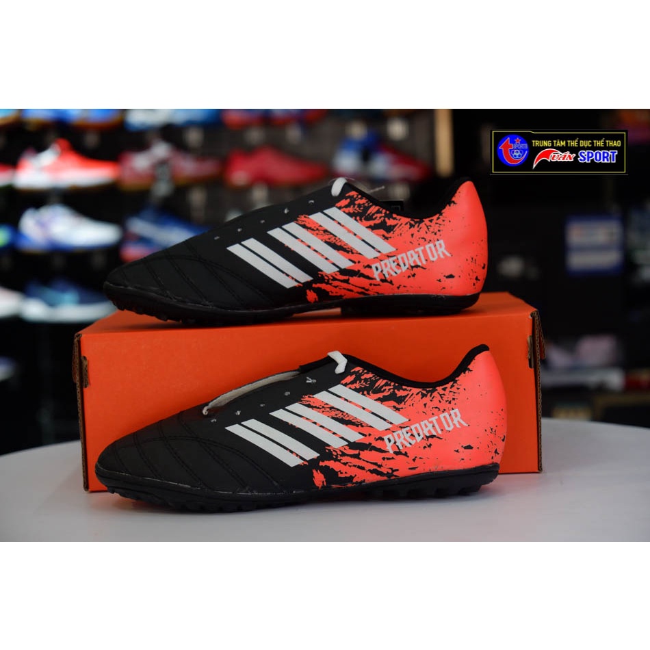 Giày đá bóng predator 3D - Đen Cam(size39-43)