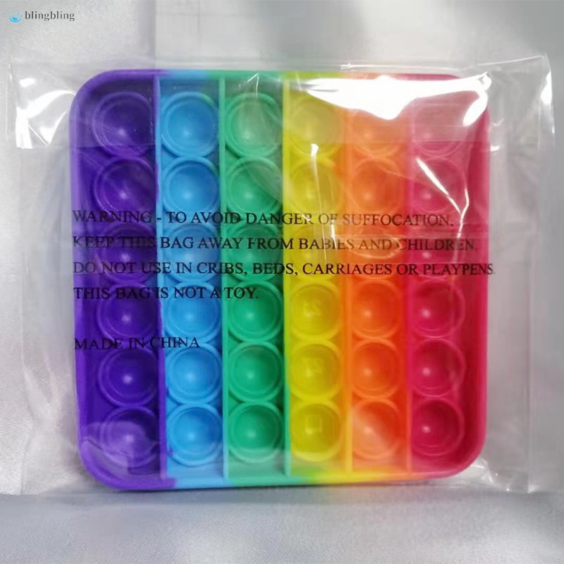 Push Pops Bubble Toy Rainbow Letter Board Game Thinking Training Puzzle Interesting Toy For Kids Audlt Party Game