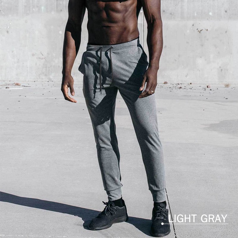 Quần Dài Thể Thao Vải Cotton Co Giãn Tốt Thiết Kế Cá Tính Cho Nam