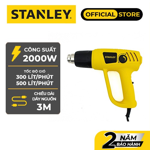 Máy thổi hơi cầm tay 2000W Stanley STEL670- B1