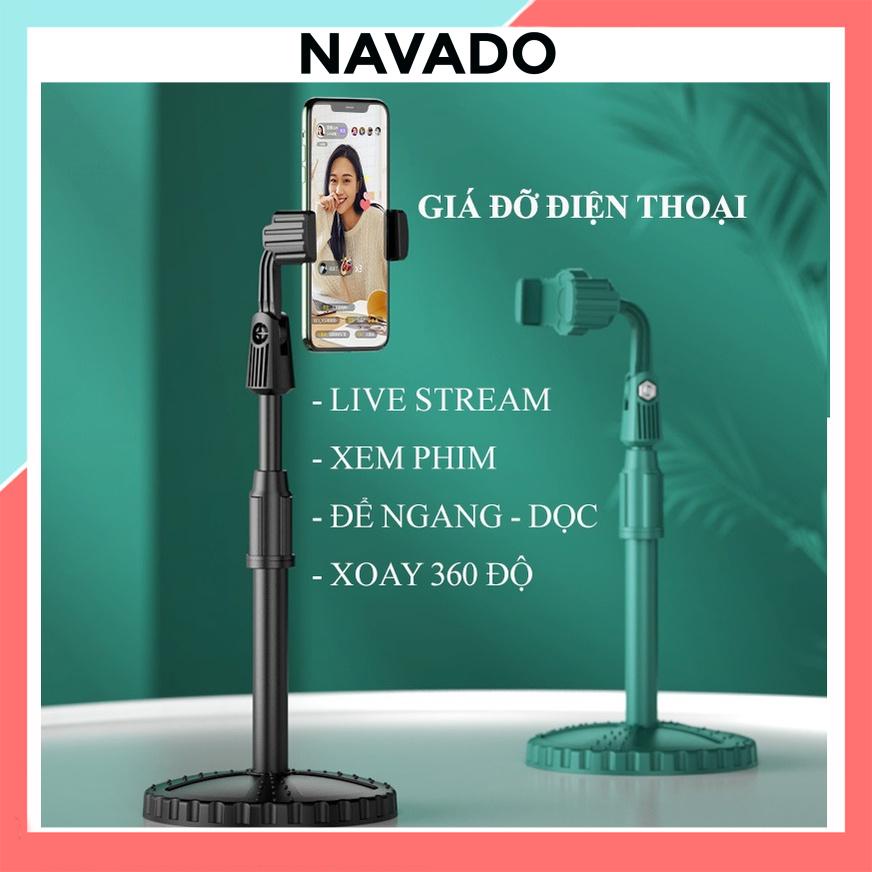 Giá Đỡ Kẹp Điện Thoại Xoay 360 Độ Livestream xem phim Quay Phim Ghi Hình Đa Năng Coobowe NAVADO