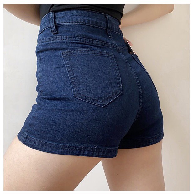 [Size Đại 32-36] Quần Short Lưng Cao - Co Dãn Mạnh - Quần Short Jean Size Đại