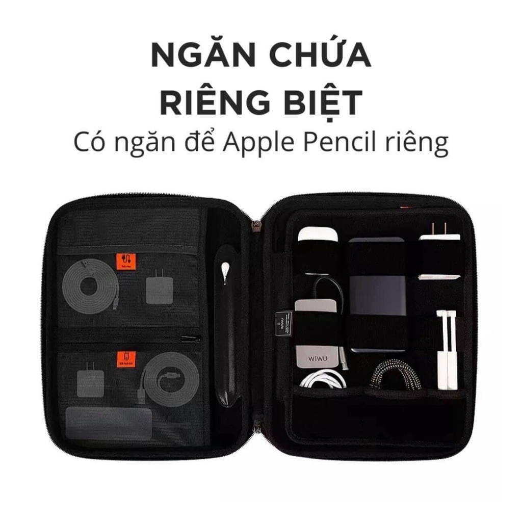 Wiwu Parallel Hardshell Bag Túi đeo chống va đập dành cho Ipad 11, 12.9 inch và Laptop 13.3