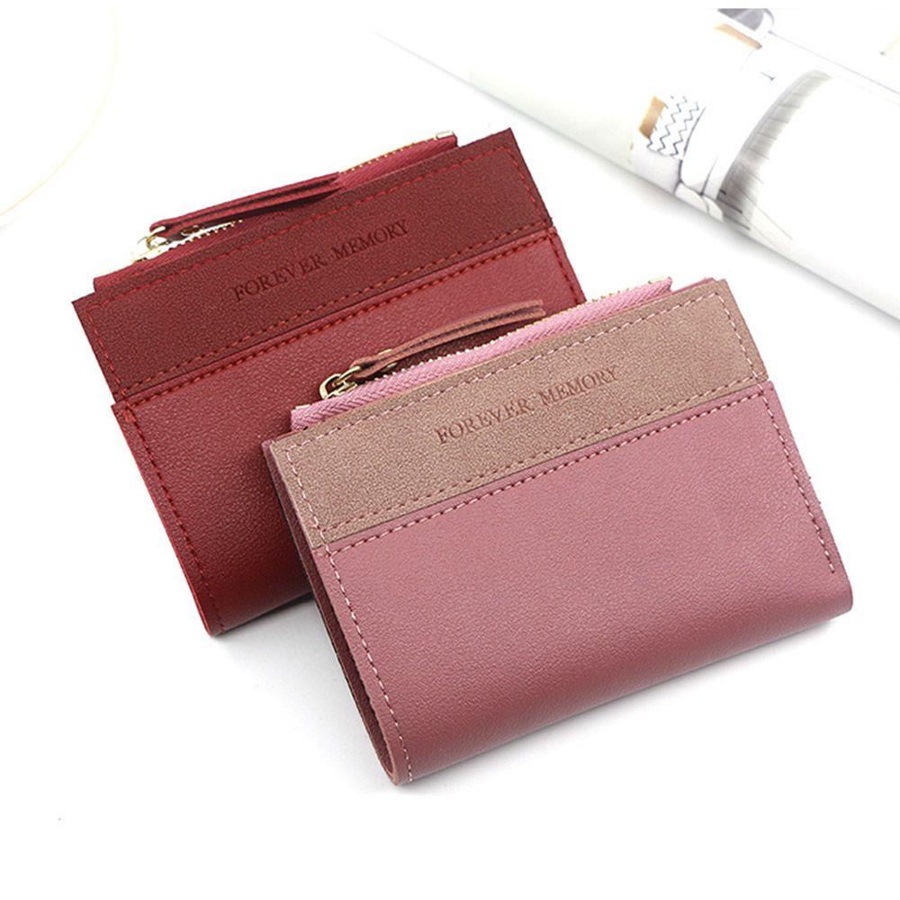 MIH Ví Ngắn Đựng Tiền Xu Có Khóa Kéo Thời Trang Công Sở