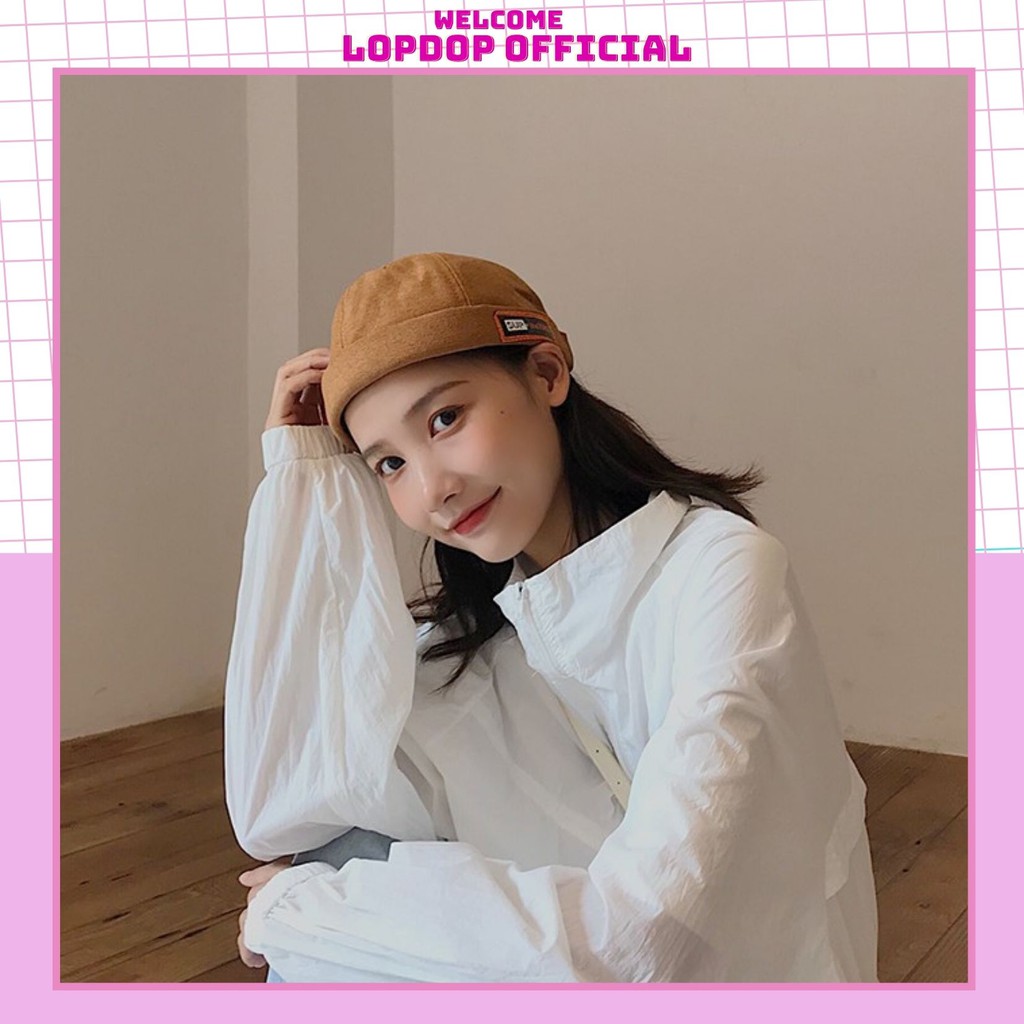 [Mã FAMARAL1 giảm 10K đơn 50K]Mũ quả dưa địa chủ beanie in chữ SUP the 7080 – LOPDOP OFFICAL