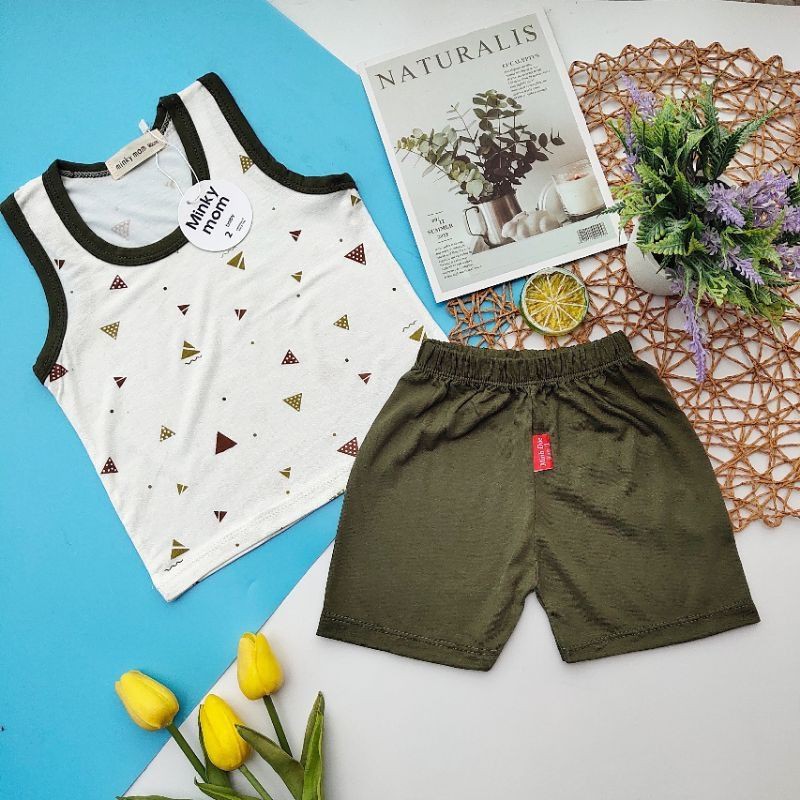 Bộ Quần Áo Ba Lỗ, Bộ Sát Nách Vải Thun Lạnh Mềm Mát Cho Bé 3-10kg