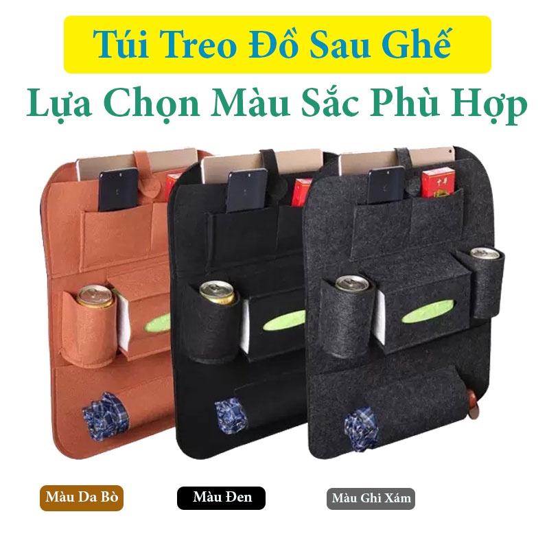 Túi Treo Đồ Sau Ghế Ô Tô - Túi Treo Đồ Sau Ghế Ô Tô Cao Cấp Chứa Đồ Đa Năng Chất Liệu Bằng Nỉ Cao Cấp CARZONE.TOP
