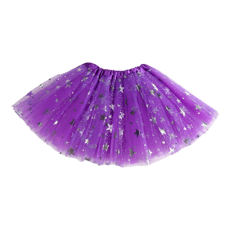 Chân Váy Xòe Tutu Phối Lưới Co Giãn Dành Cho Bé Gái Múa Ba Lê