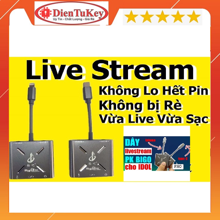 Dây Livestream Hai Chiều PK,Bộ Chuyển Đổi Livestream Đa Năng, Dành Cho IP- SamSung